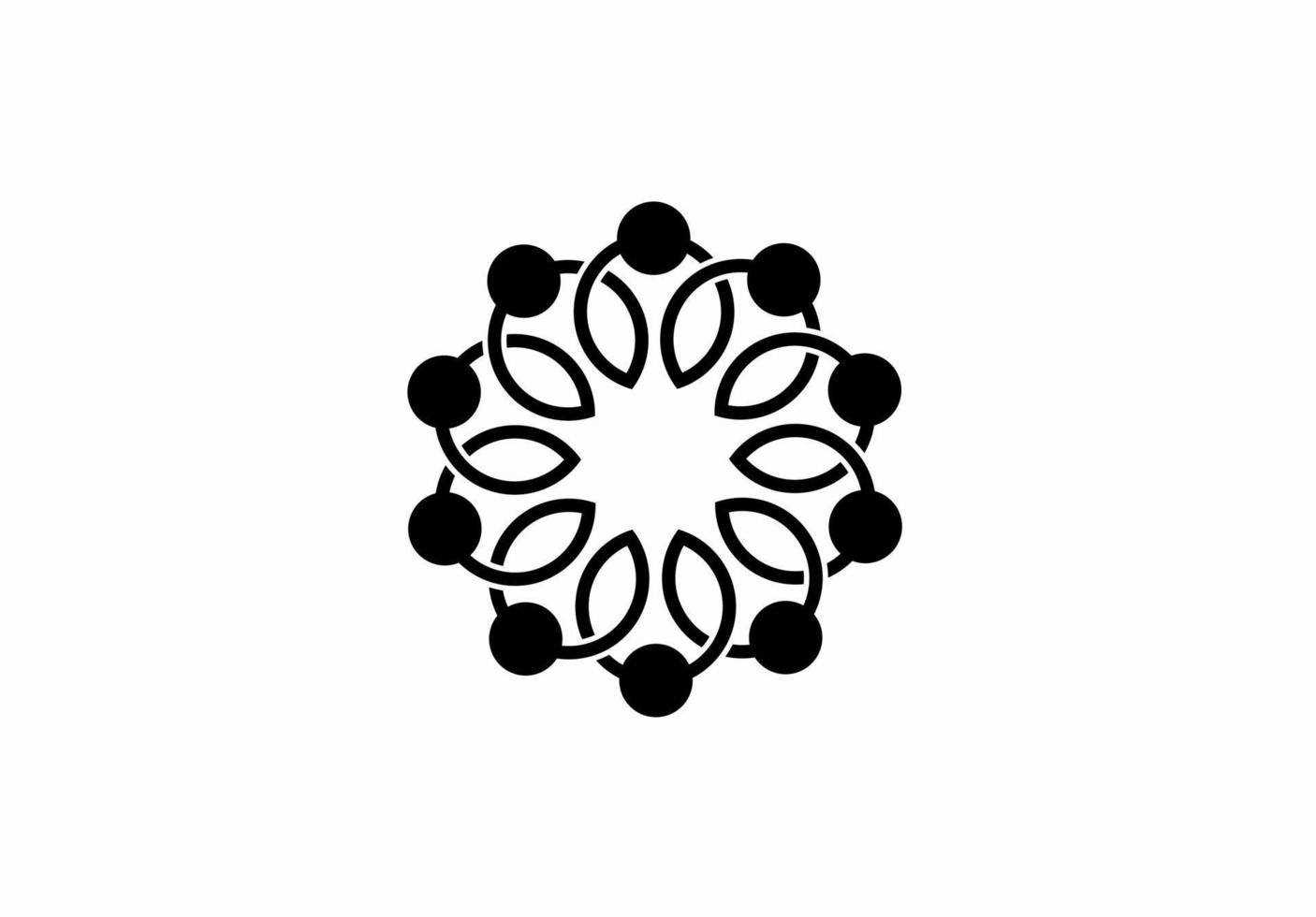 teamwork or collaboration icon isolated on white background vector