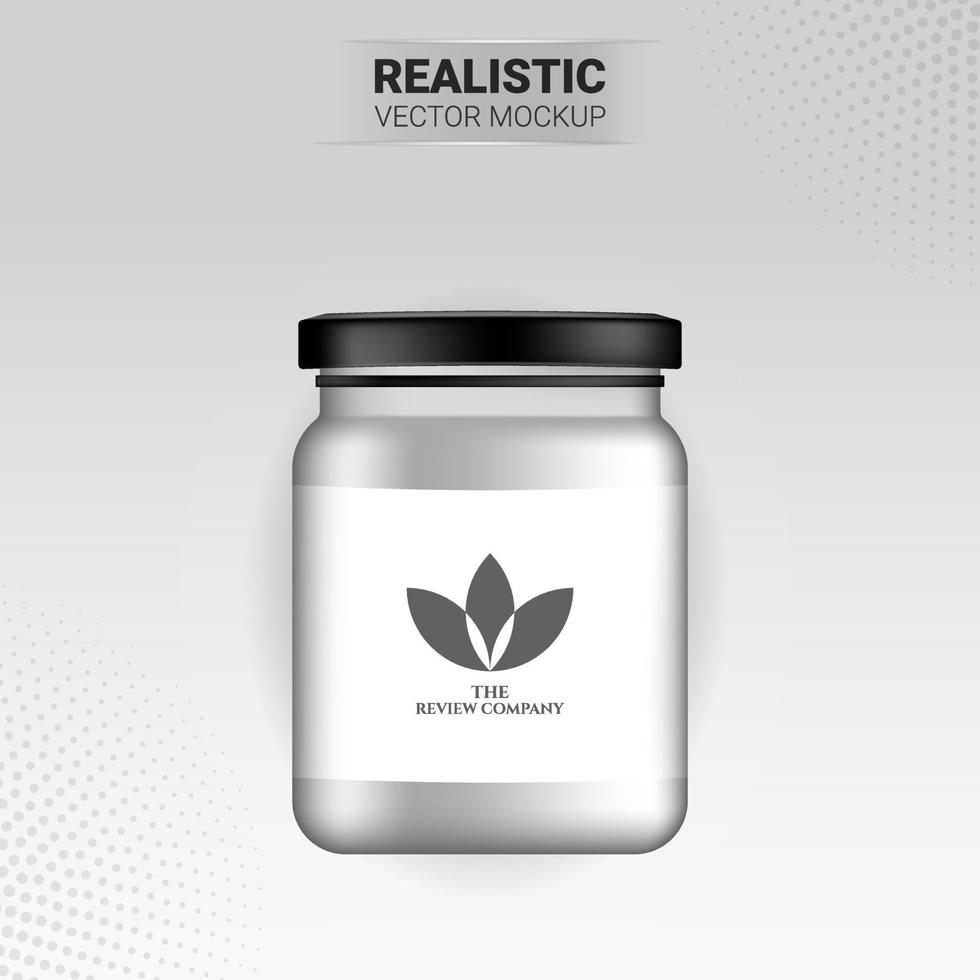 mock up design bottle vector