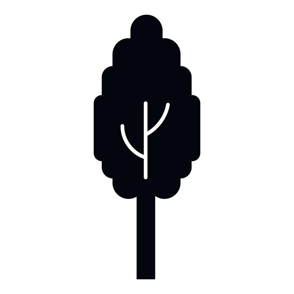 Eco tree icon, simple style vector