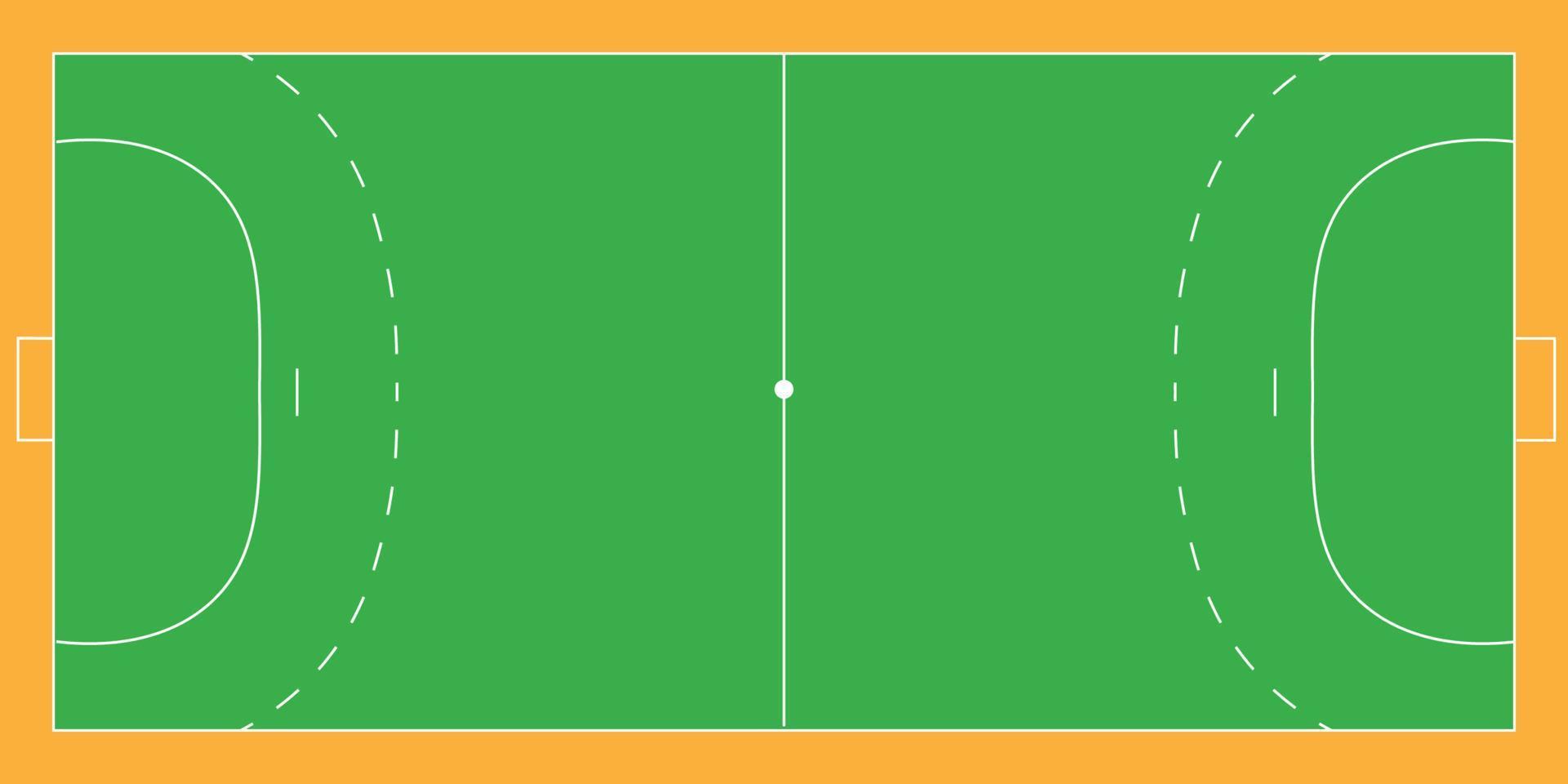 Handball court, aerial view tactic board vector