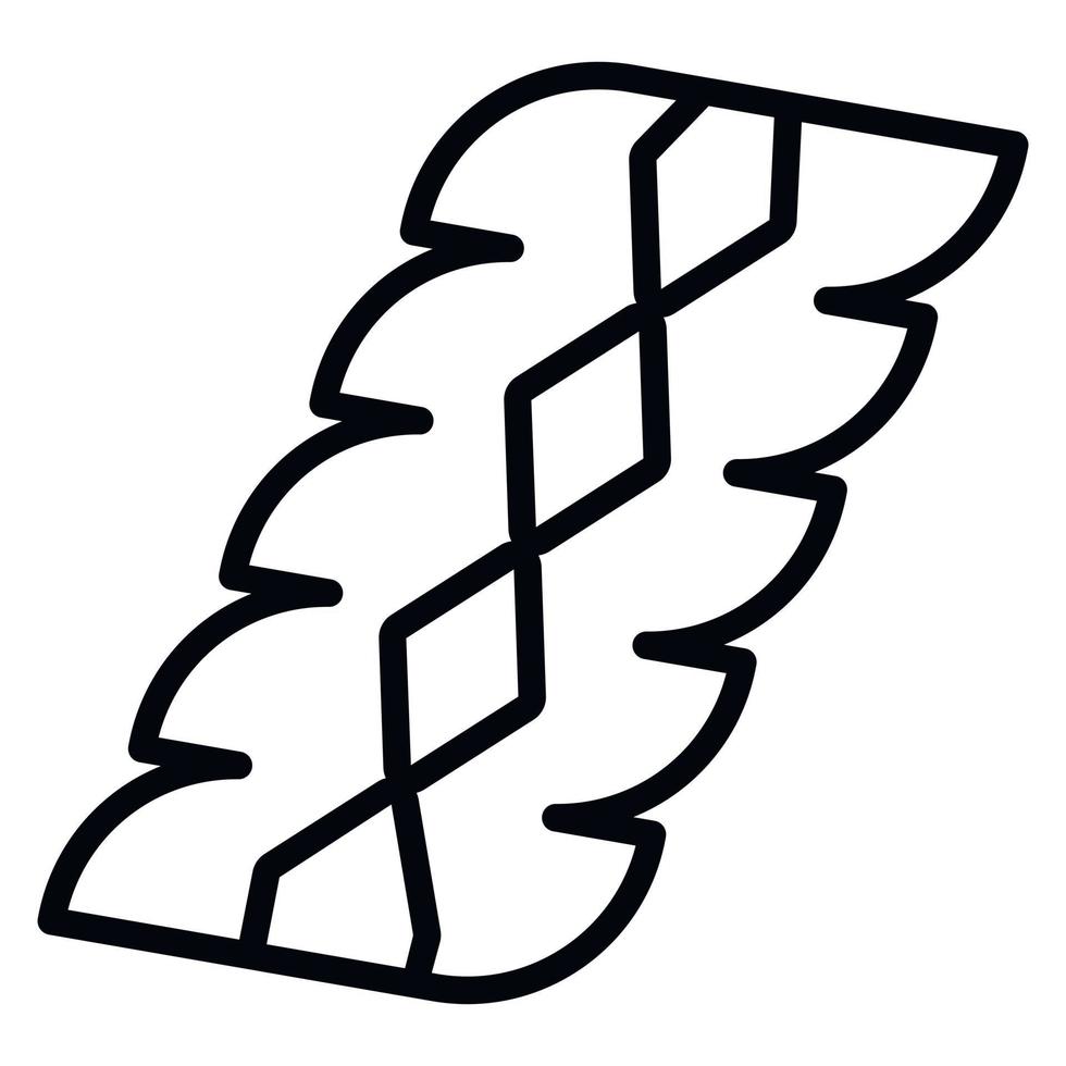 Jewish clothes icon, outline style vector