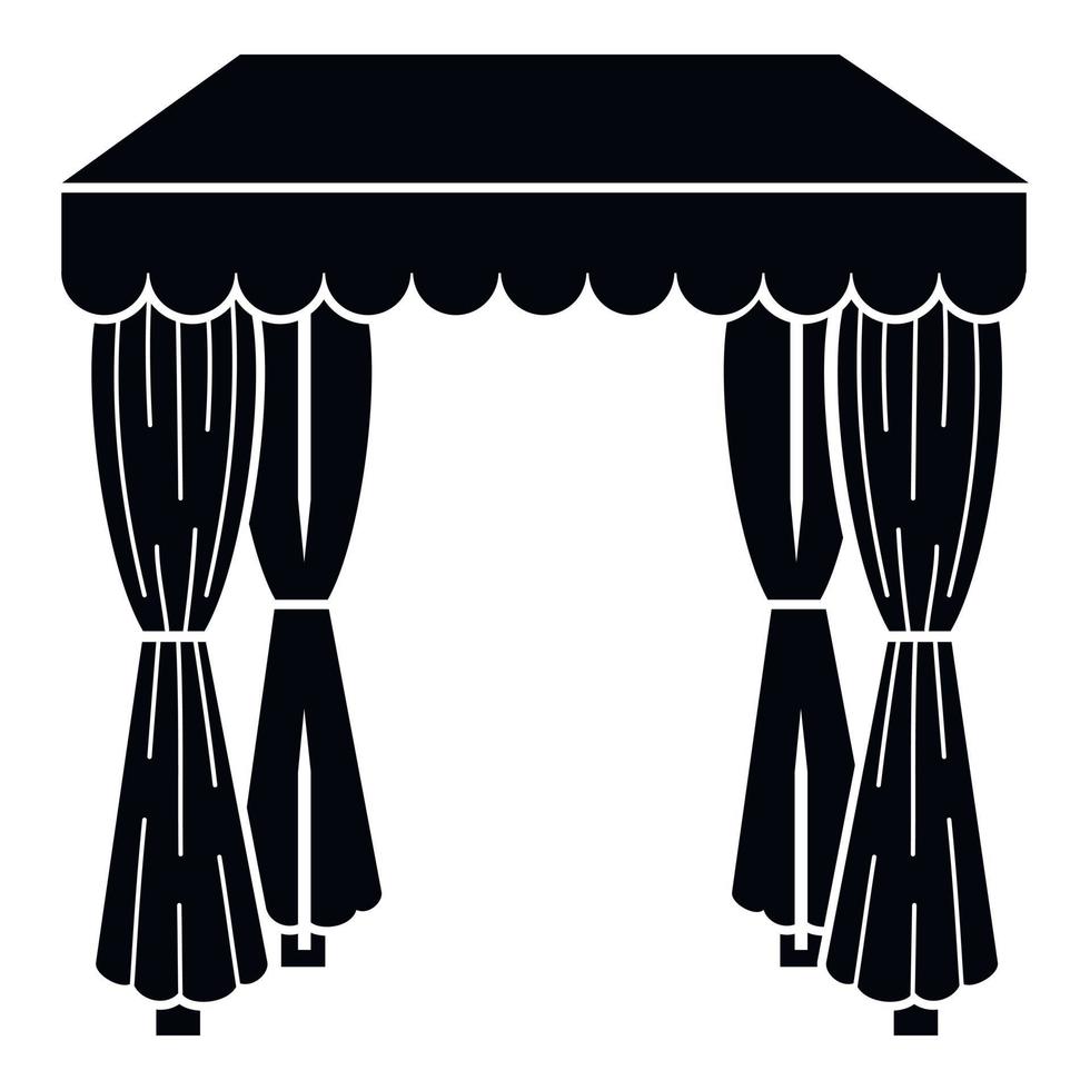 Wedding tent icon, simple style vector