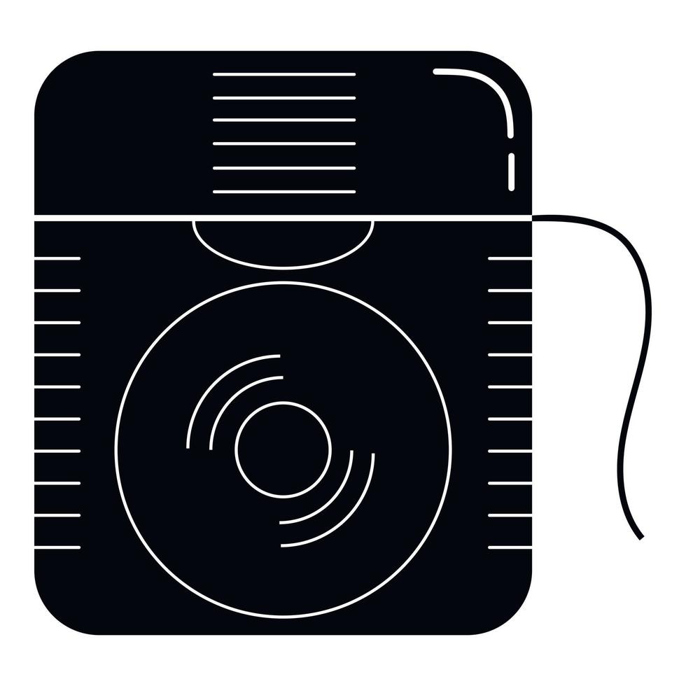 Floss box icon, simple style vector