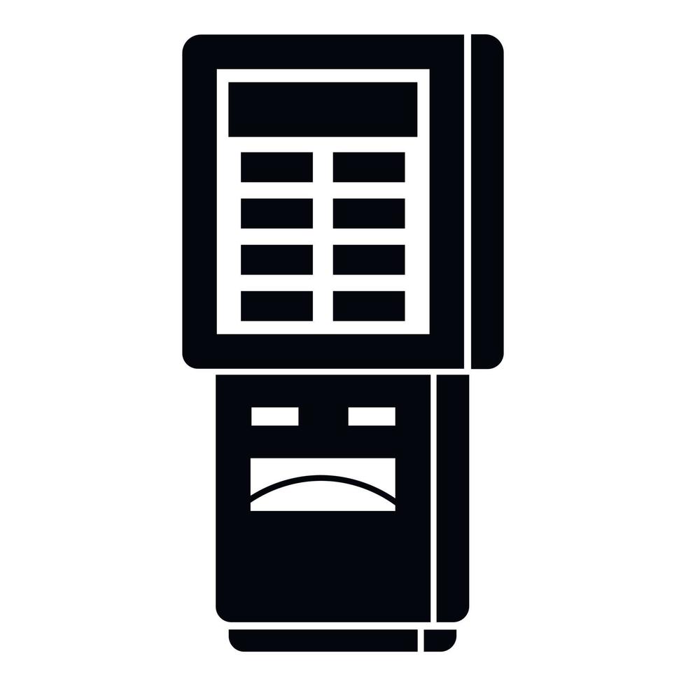 Street vending machine icon, simple style vector