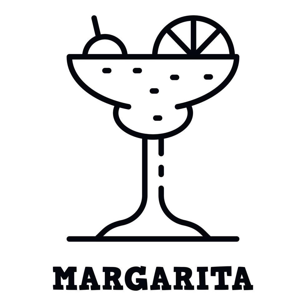 icono de cristal de margarita, estilo de esquema vector