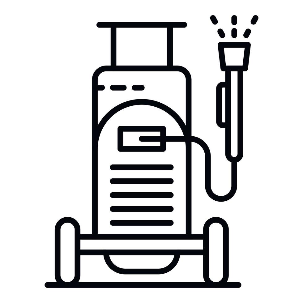 Car wash equipment icon, outline style vector