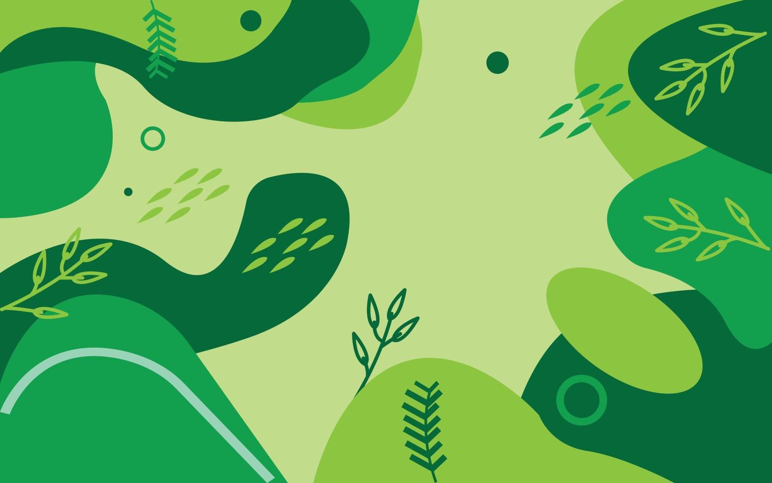 Flat Nature Fluid Background Pro Vector