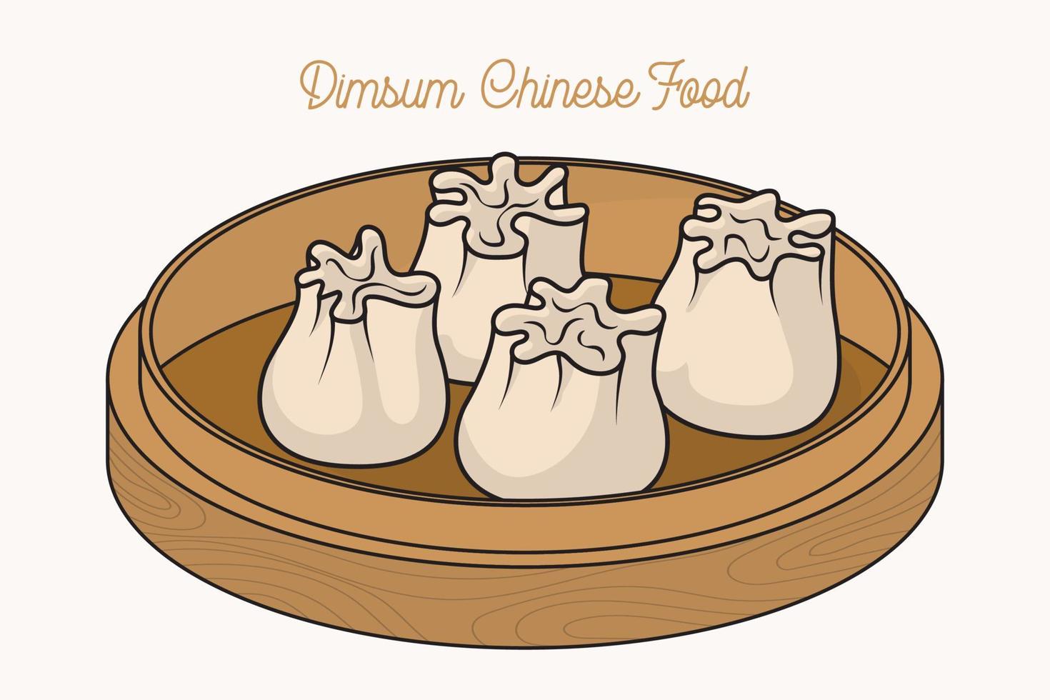 ilustración vectorial de comida china vector