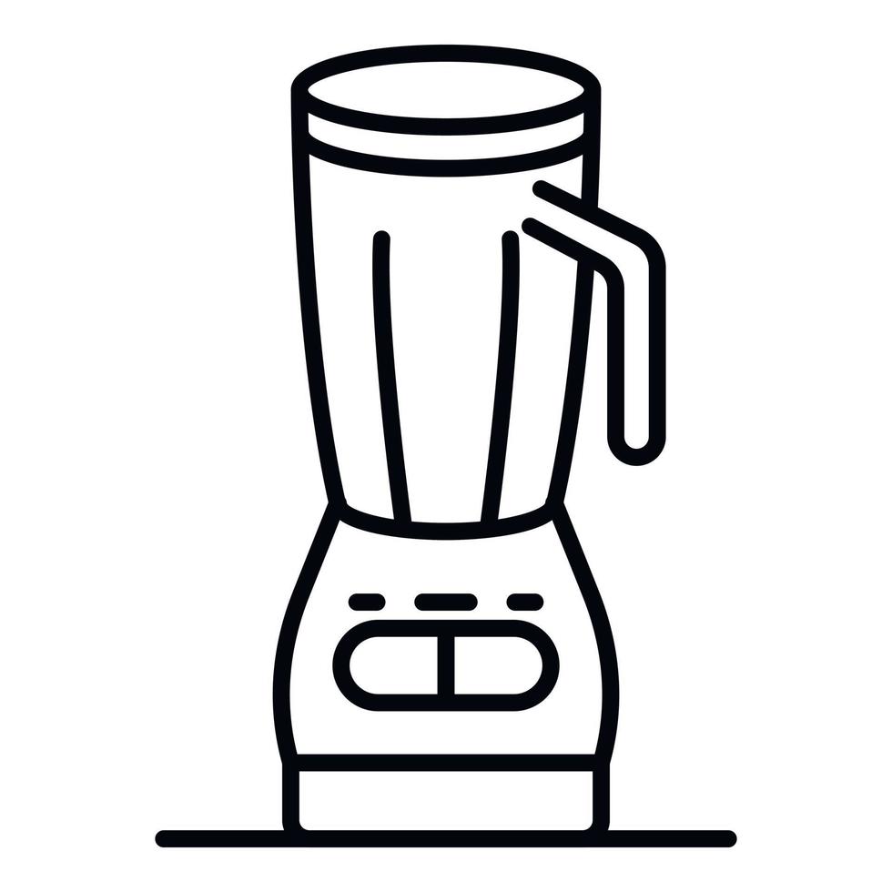 Food blender icon, outline style vector