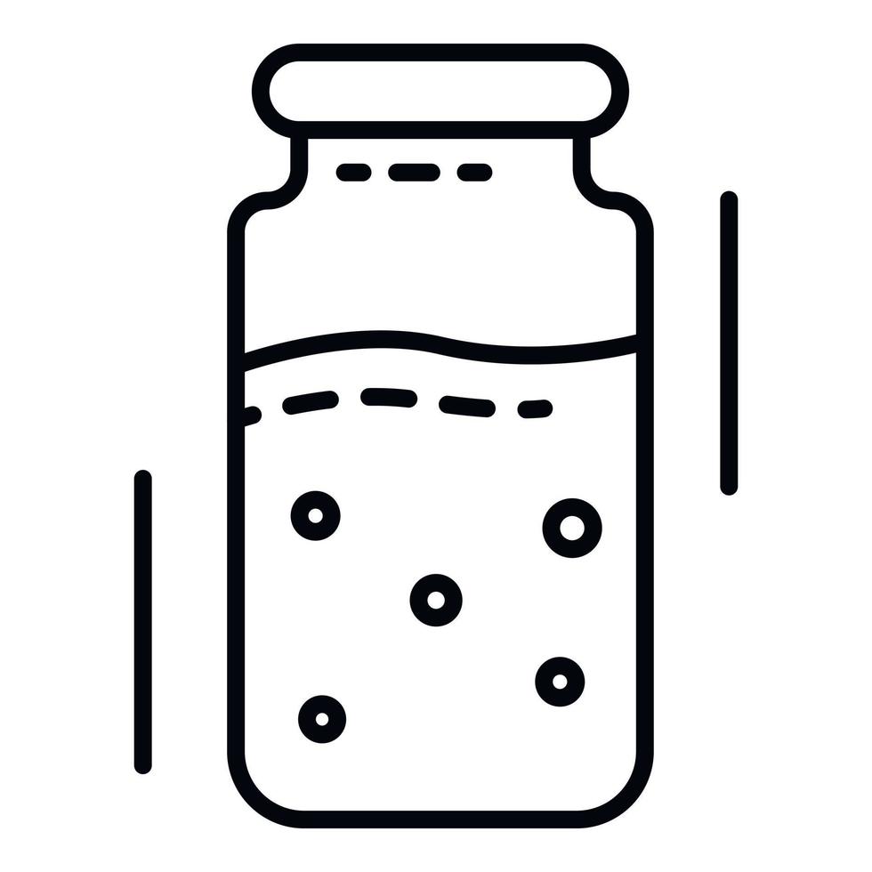 Injection ampoule icon, outline style vector