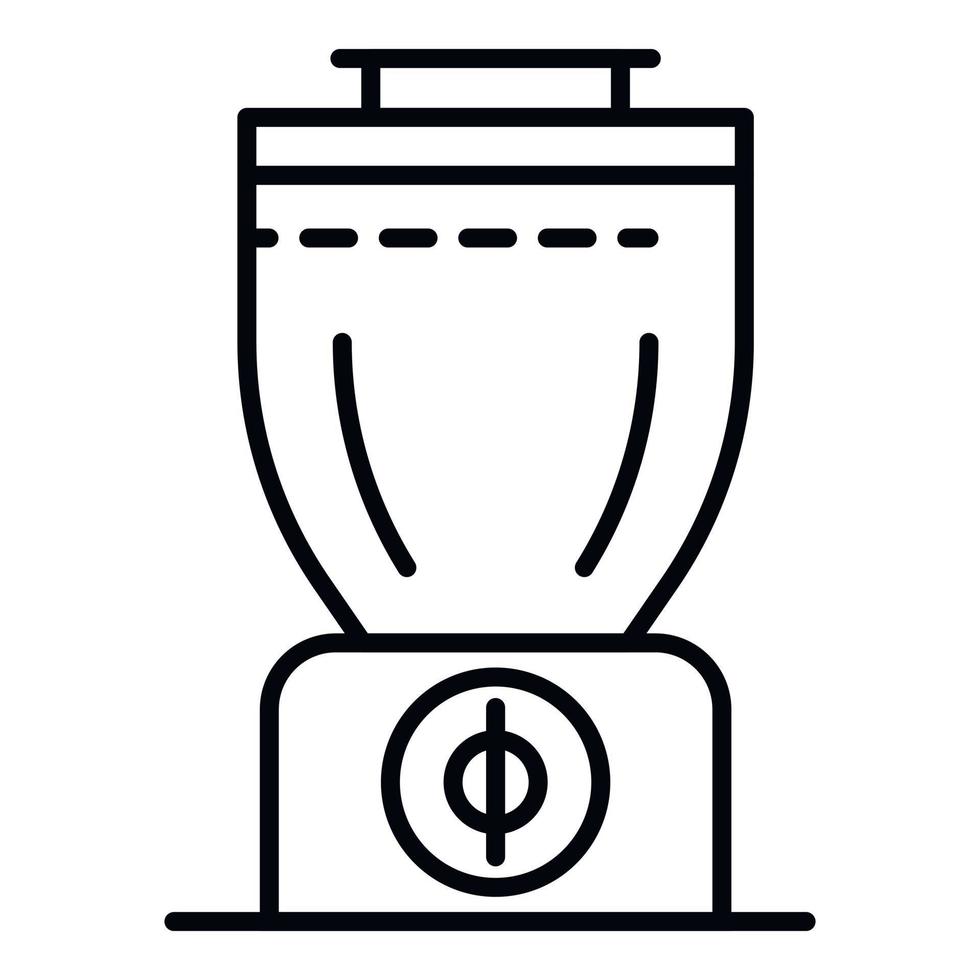 Smoothie blender icon, outline style vector