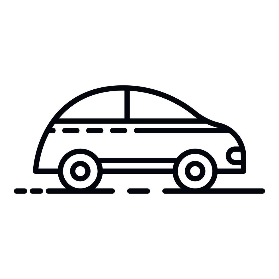 Dirty car icon, outline style vector