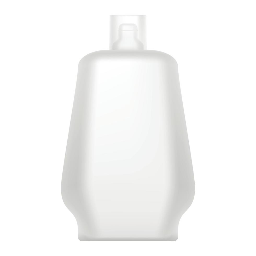 Lotion bottle icon, realistic style vector