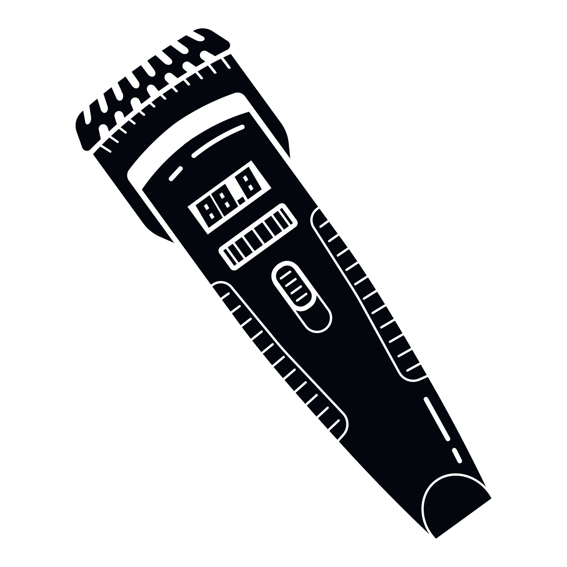 Digital hair clipper icon, simple style 15389890 Vector Art at Vecteezy