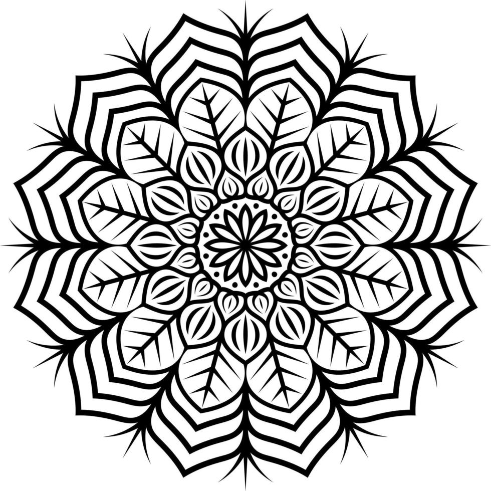 mandala floral gratis para colorear archivos vectoriales vector