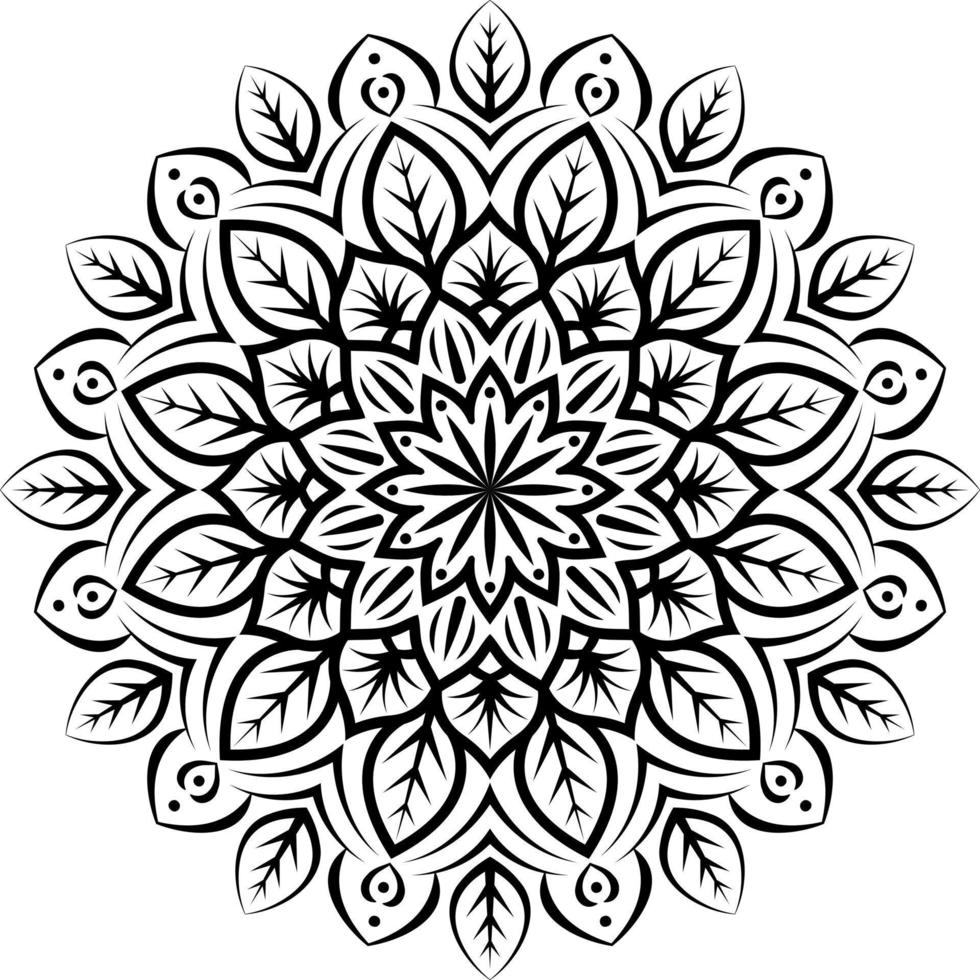 mandala floral gratis para colorear archivos vectoriales vector