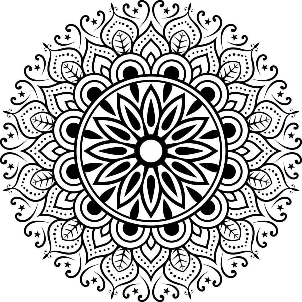 Free Floral Mandala Coloring Pages Vector Files