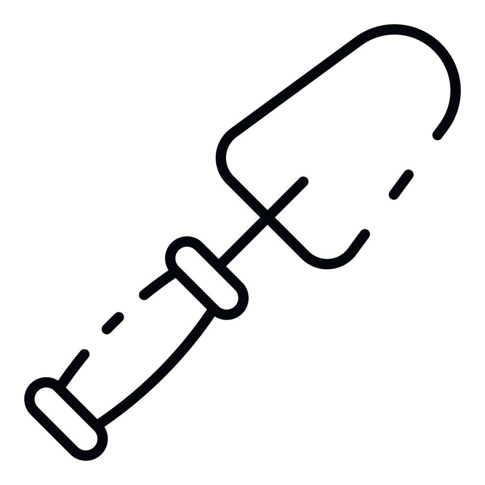 Trowel icon, outline style vector
