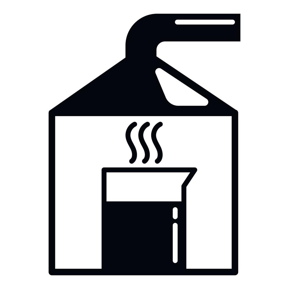 Chemical lab experiment icon, simple style vector