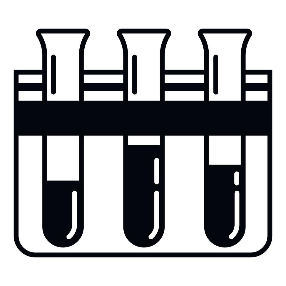Test tube stand icon, simple style vector