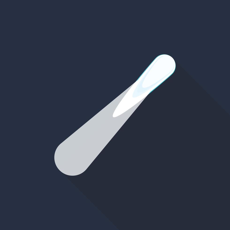 Space comet icon, flat style vector