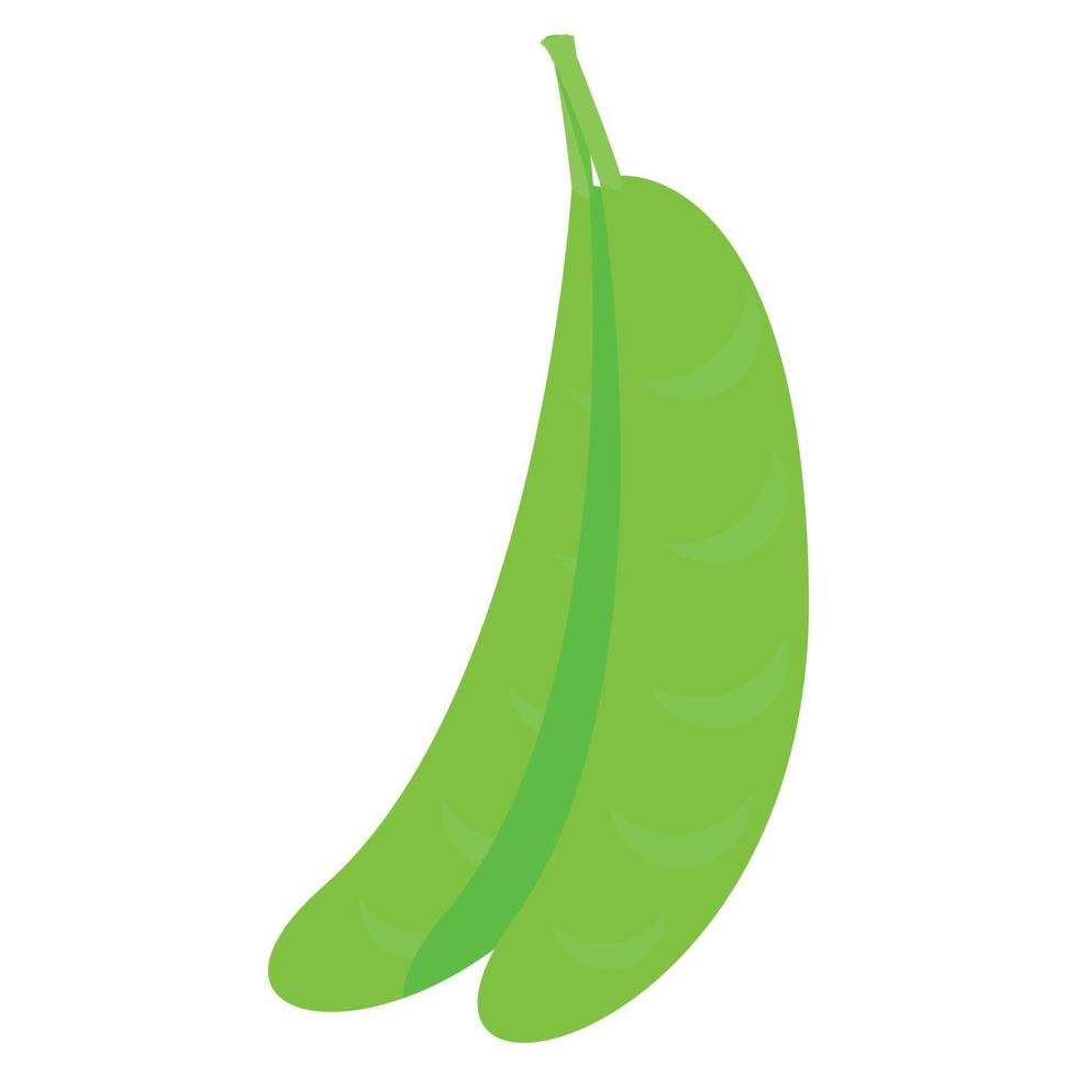 Green peas icon, flat style 15390083 Vector Art at Vecteezy