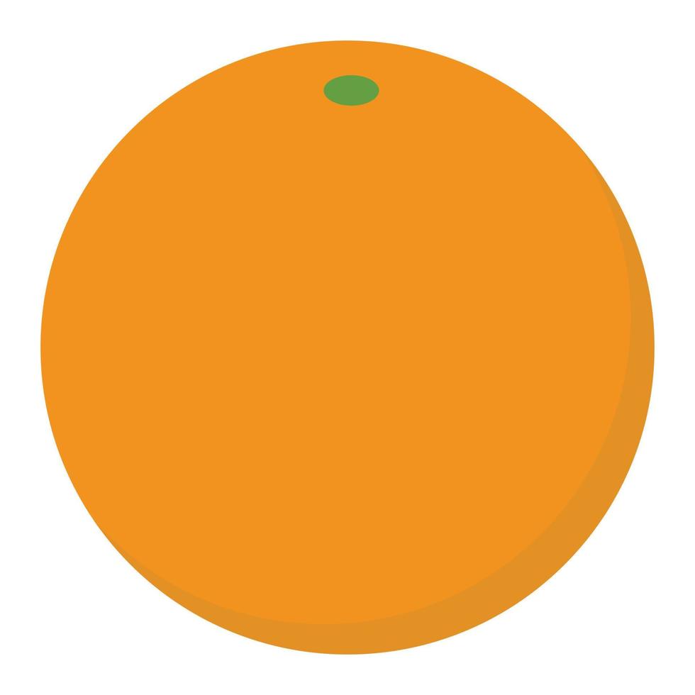 Orange fruit icon, flat style vector