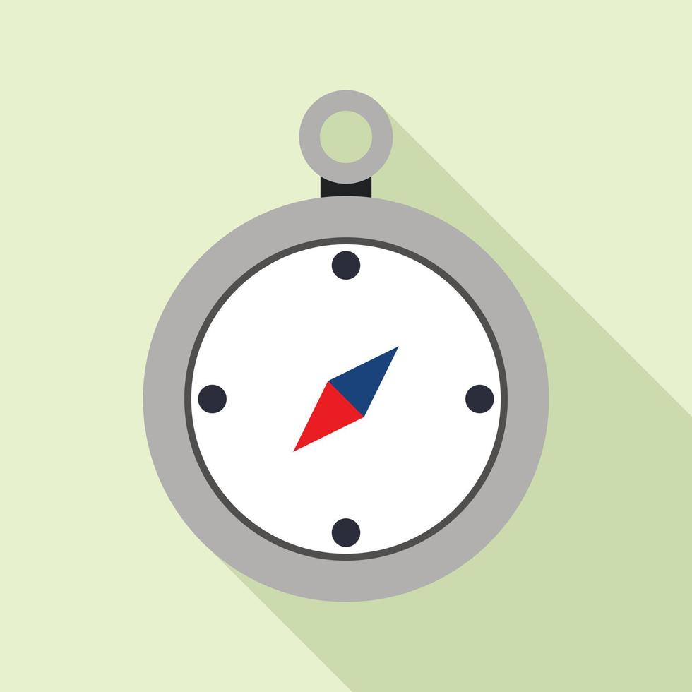 Compass icon, flat style vector