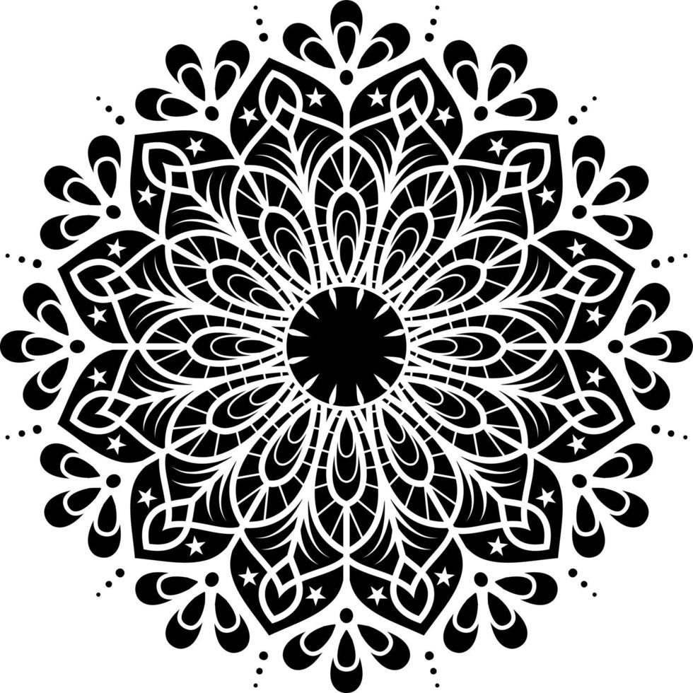 Free Floral Mandala Coloring Pages Vector Files