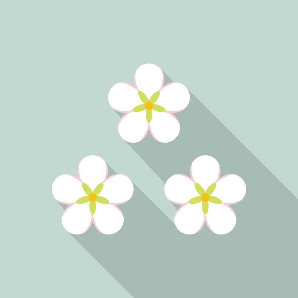 icono de flor de miel, estilo plano vector