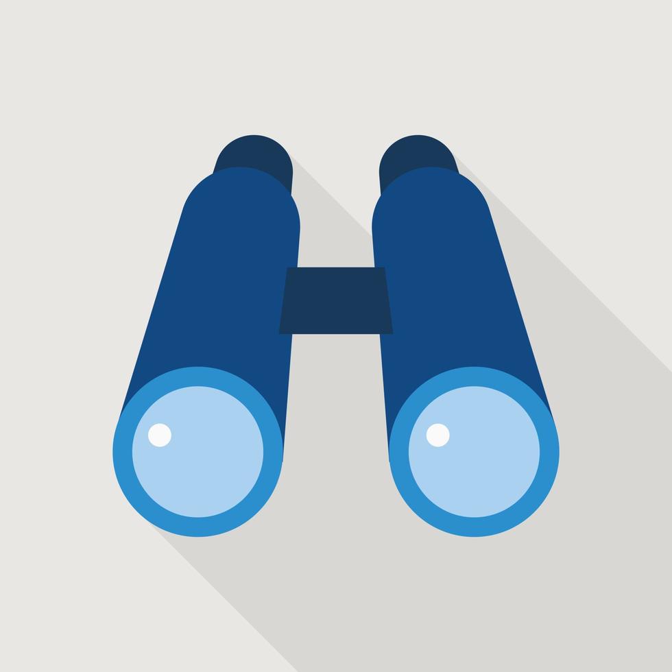 Binocular icon, flat style vector
