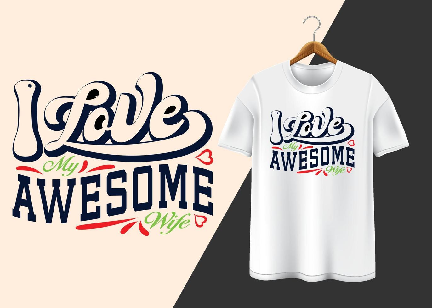 Happy Valentine's Day Typography T-shirt design vector