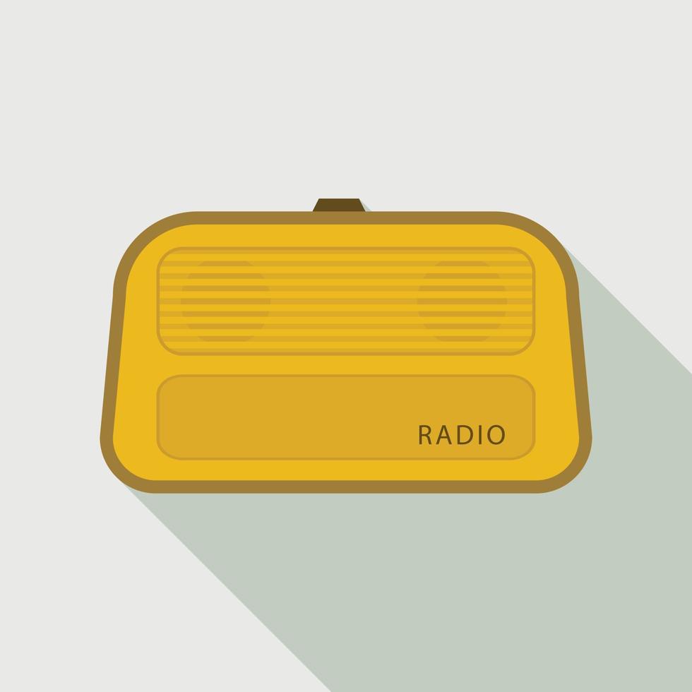 Stereo radio icon, flat style vector