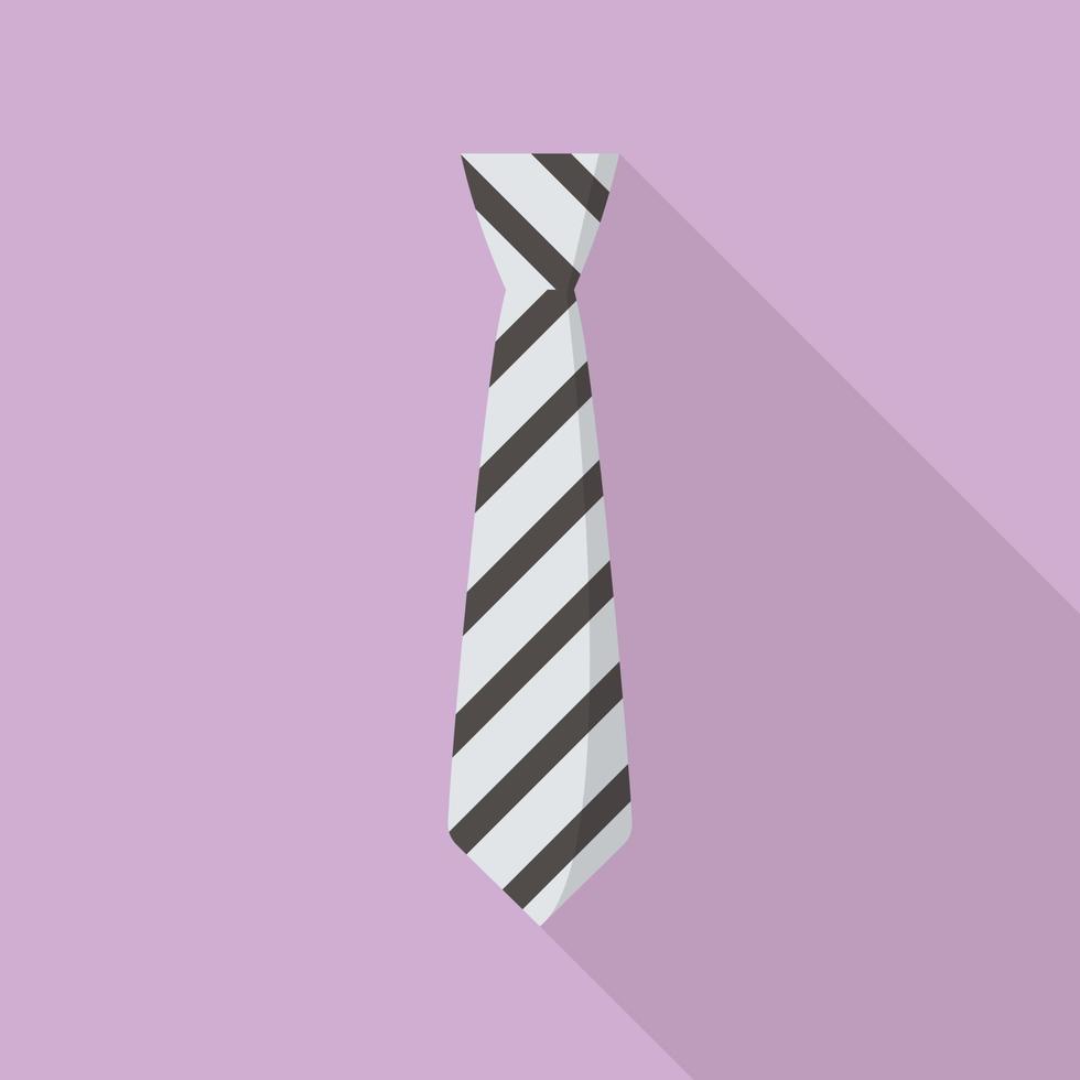 Fashion necktie icon, flat style vector