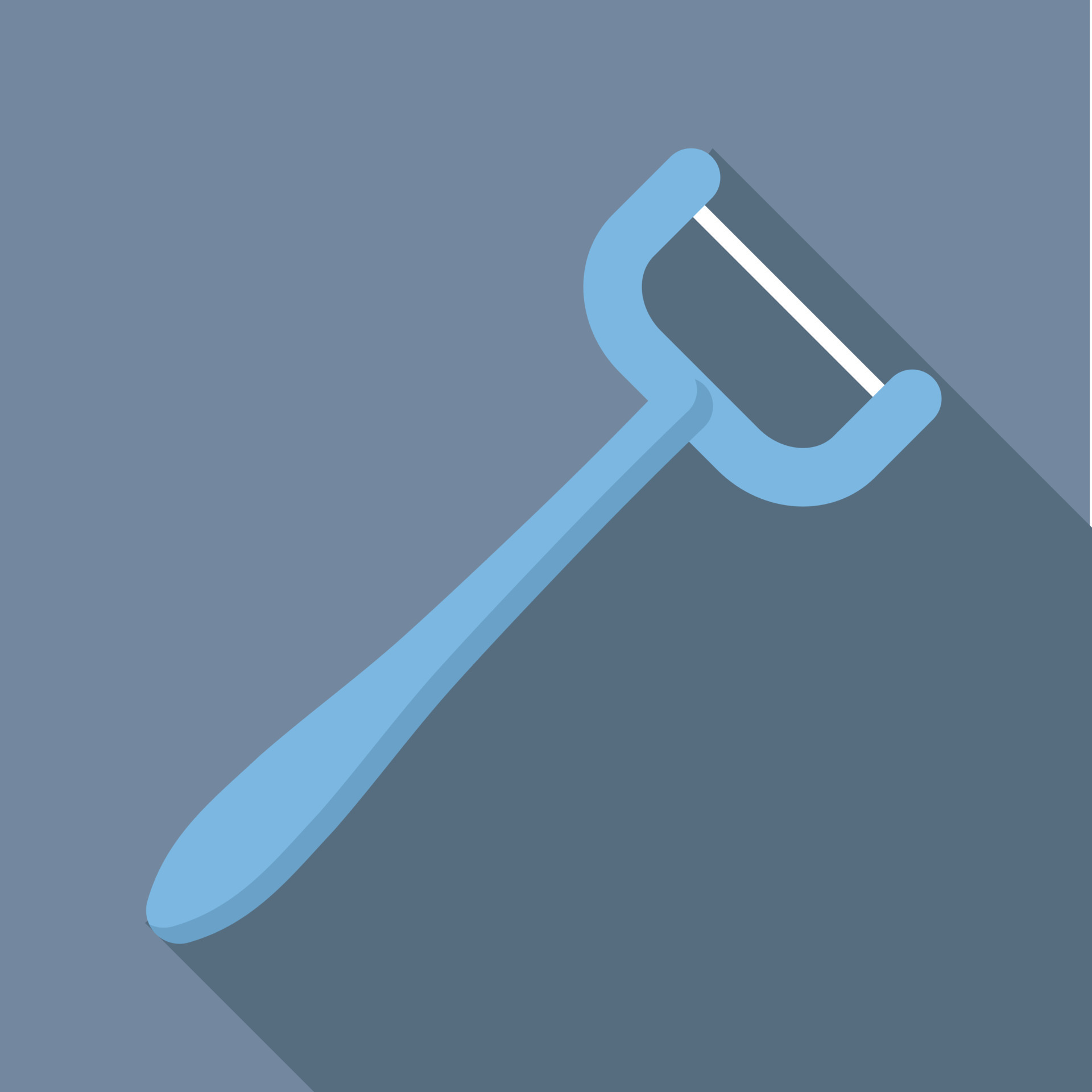 Dental floss on stick icon, flat style 15390488 Vector Art at Vecteezy