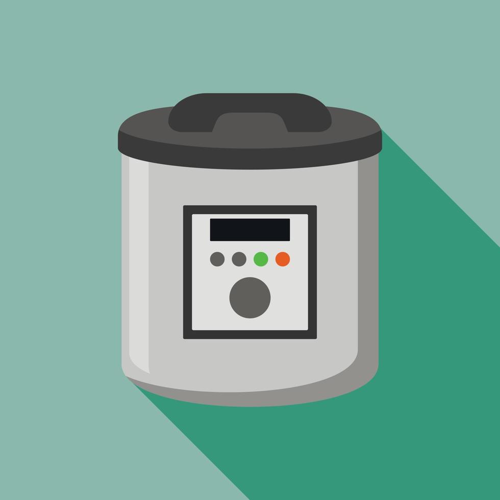 Modern cooker icon, flat style vector