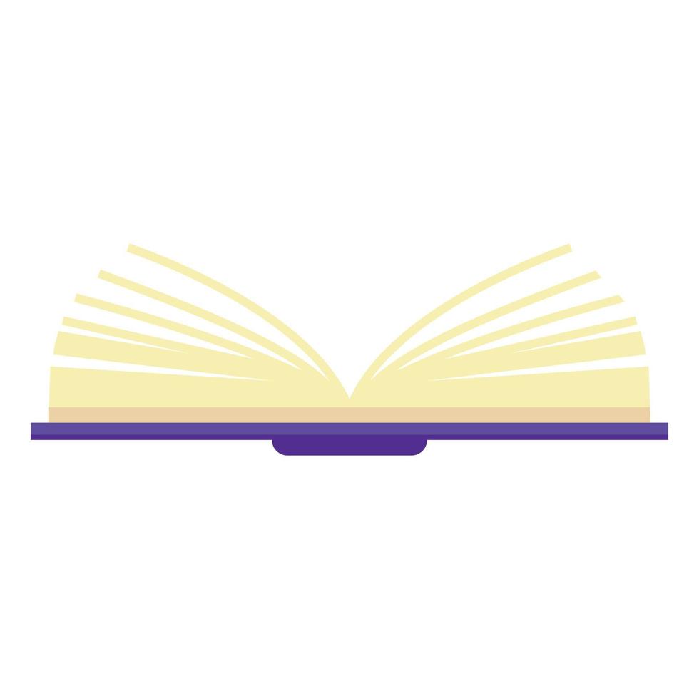 Open book icon, flat style vector