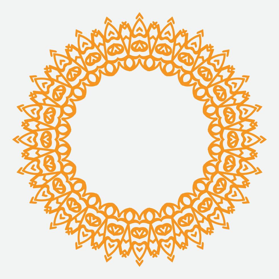 round ornament or circle frame with modern color. suitable for