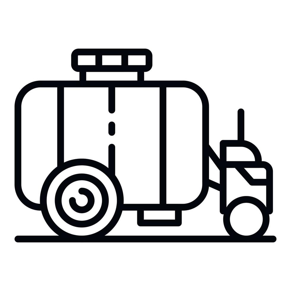 Farm water cistern icon, outline style vector