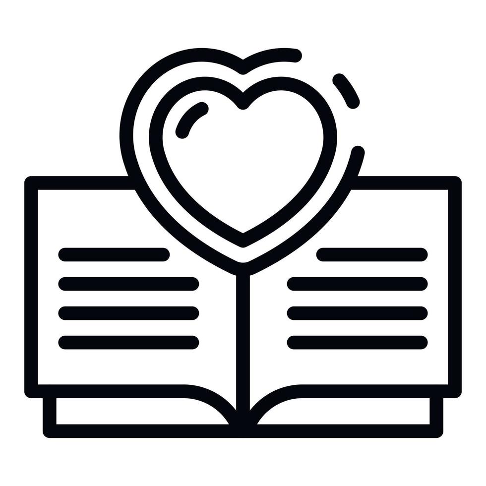 Newborn accounting book icon, outline style vector