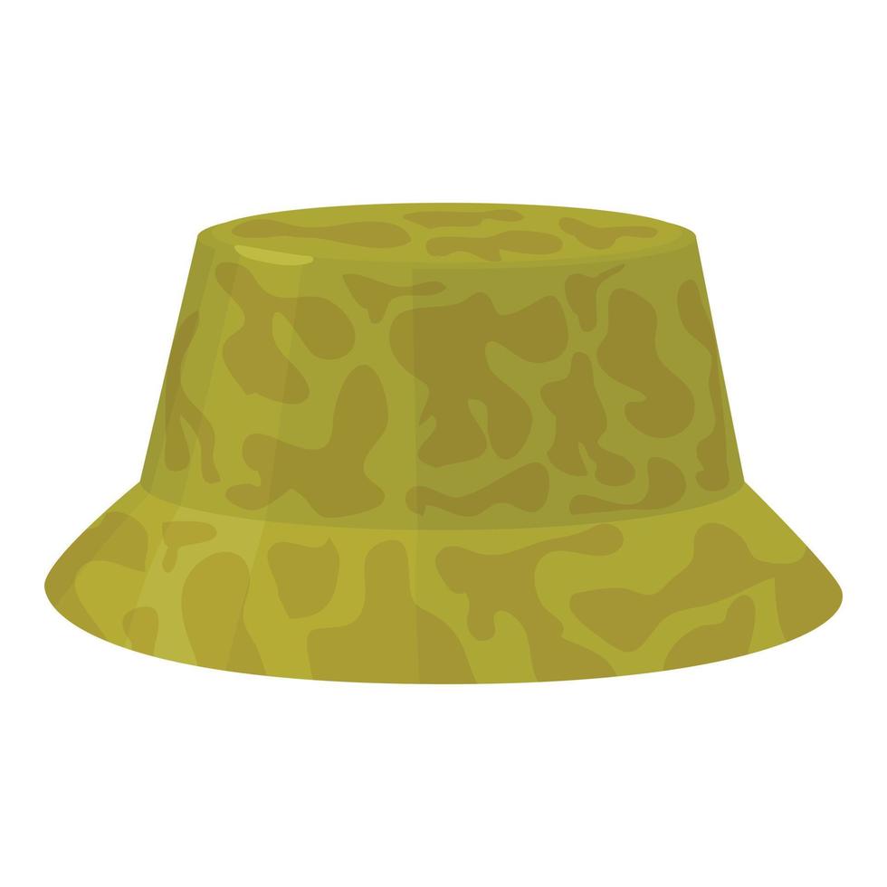 icono de sombrero de campamento, estilo de dibujos animados vector