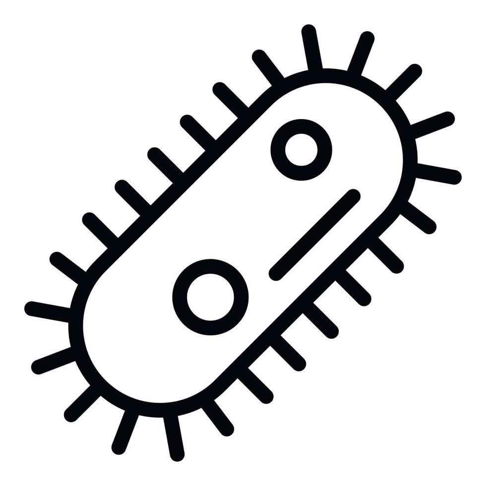 Epidemic bacteria icon, outline style vector