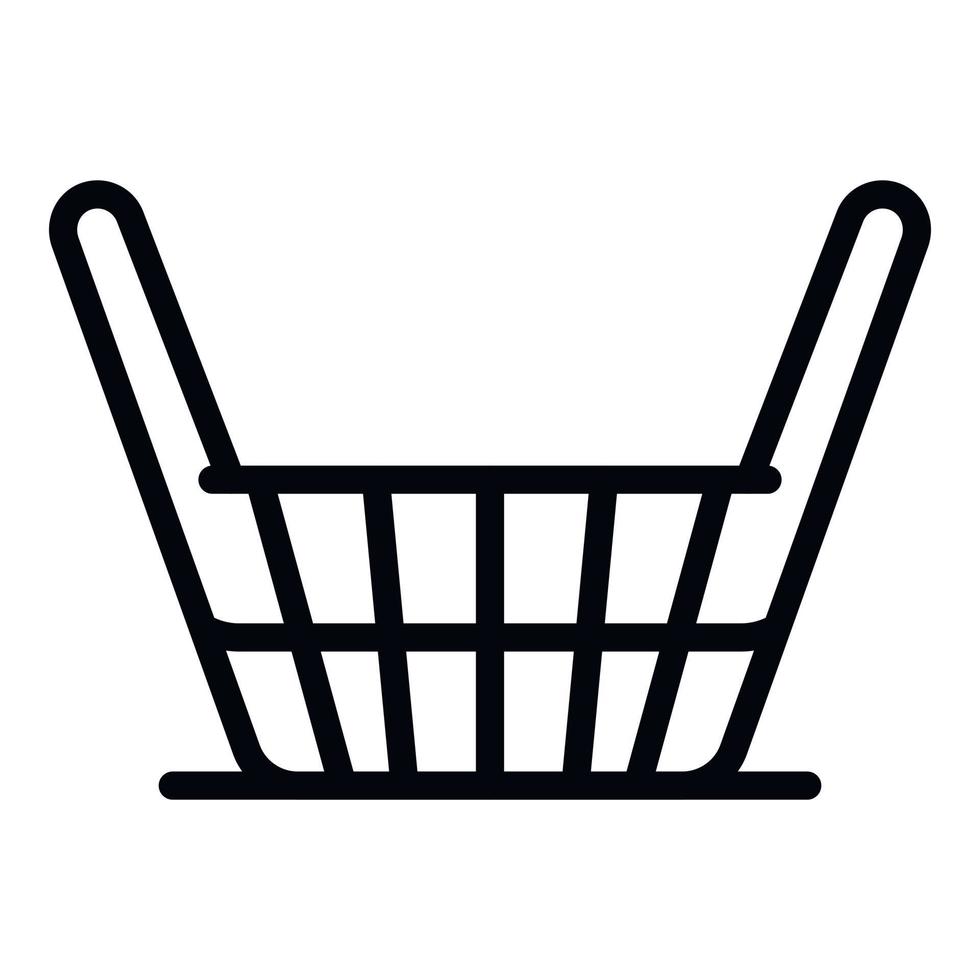 Craft wicket icon, outline style vector