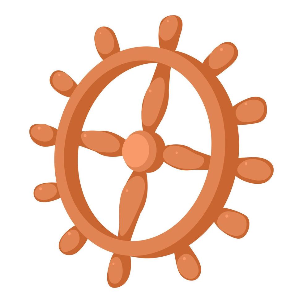 Handwheel icon, cartoon style vector