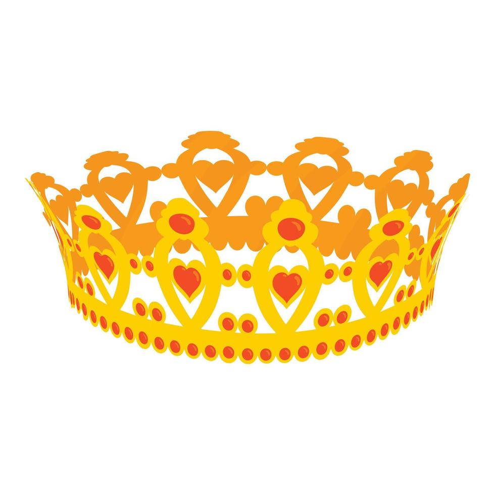 Coronet icon, cartoon style vector