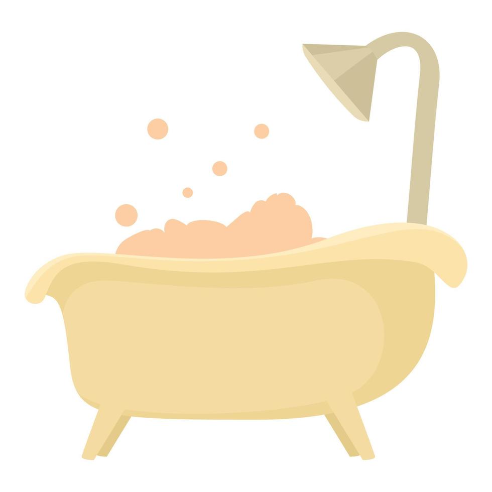 icono de baño, estilo de dibujos animados vector
