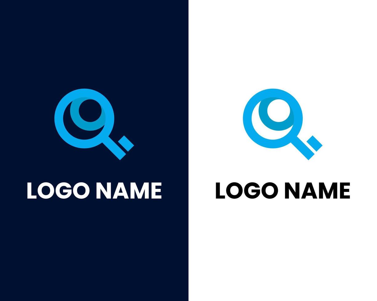 letter q with key modern business logo design template vector