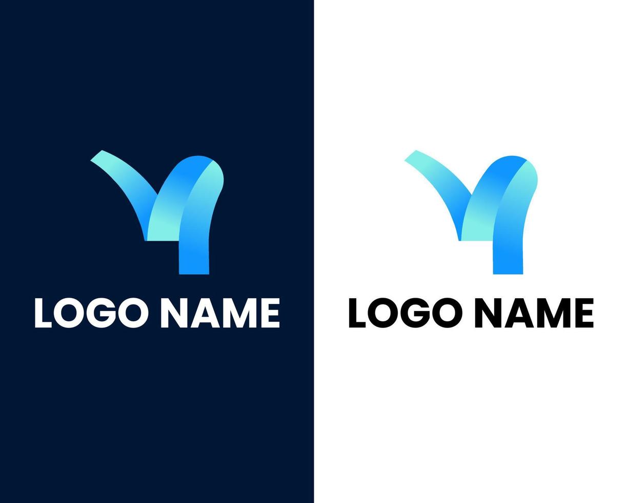 letter v and p modern business logo design template vector