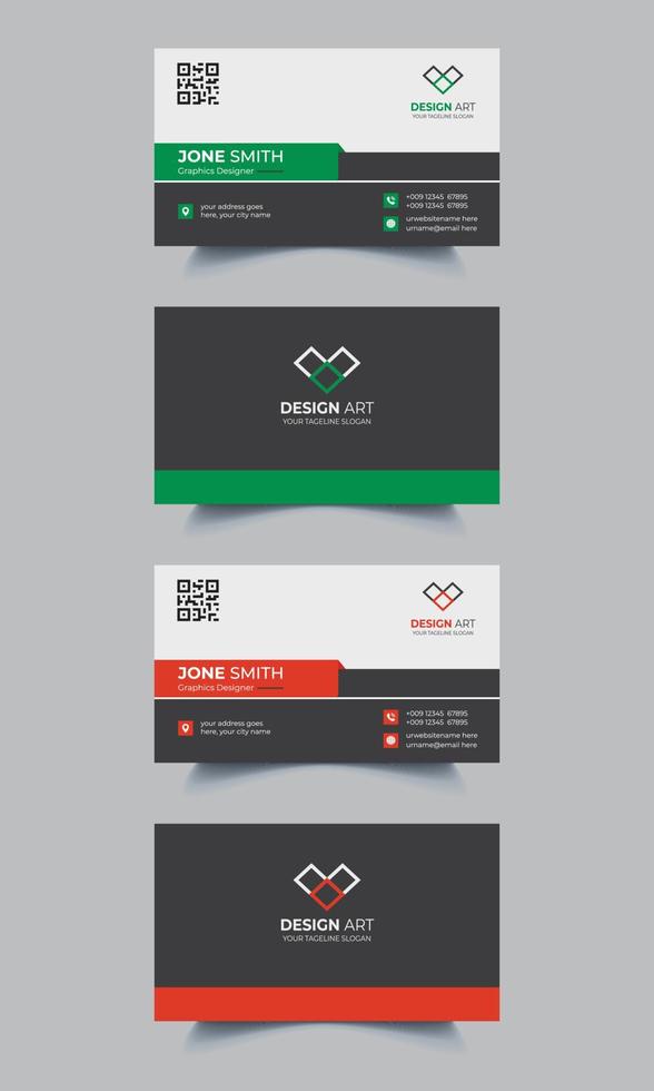 business card design template vector