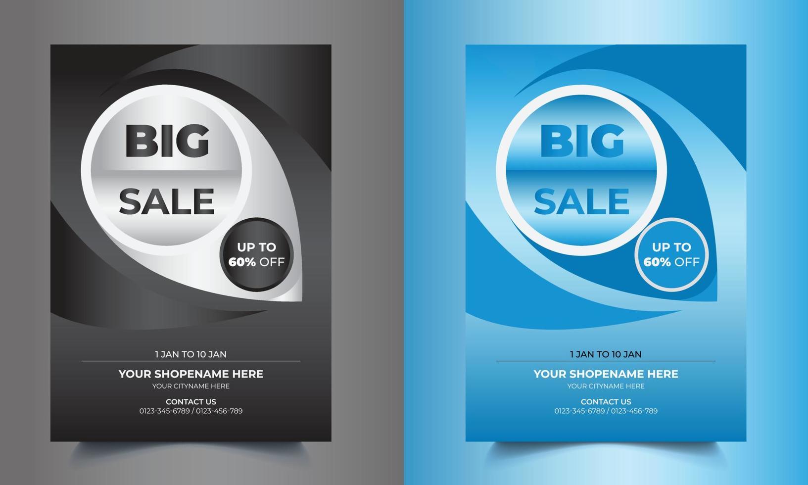 big sale template vector